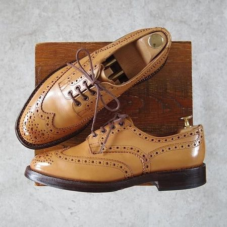 ★トリッカーズ SIZE 7.5【現行定価￥90,200-★BOURTON/バートン/エイコンアンティーク】M5633/カントリーシューズ/短靴/Tricker's★h500