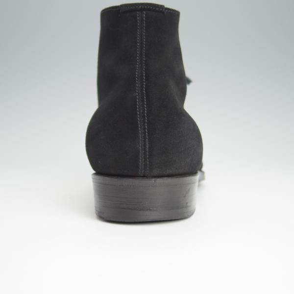 極上★REIKO TSUKUI/レイコツクイ SIZE 8.5【ハンドソーンウェルテッド製法★チャッカブーツ/黒】スエード/メンズ★h507