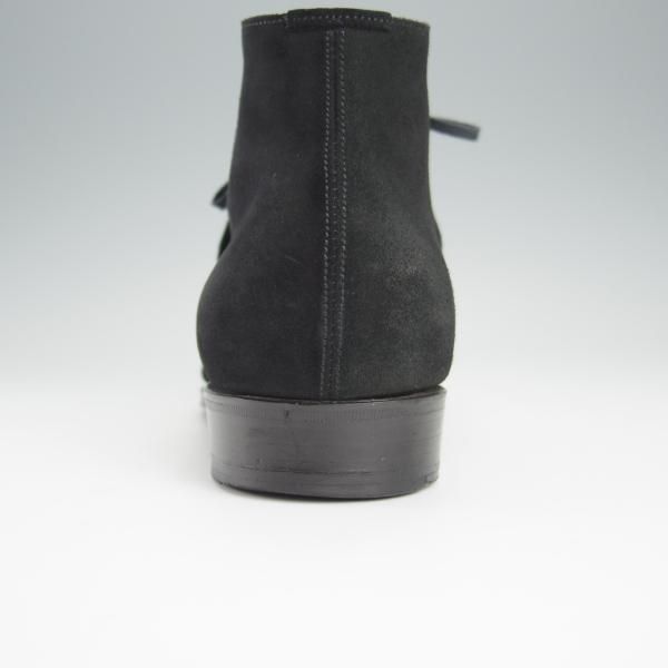 極上★REIKO TSUKUI/レイコツクイ SIZE 8.5【ハンドソーンウェルテッド製法★チャッカブーツ/黒】スエード/メンズ★h507