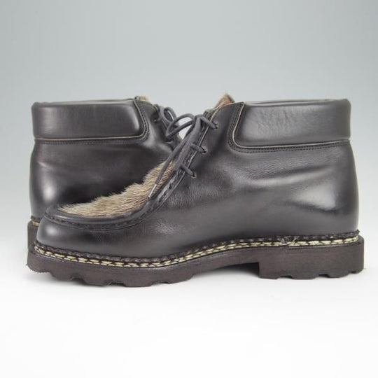 ★パラブーツ SIZE 40【貴重★フォック仕様(アザラシの毛皮)/MILLY】ミリー/チロリアンブーツ/カーフ/黒/メンズ/Paraboot★h508