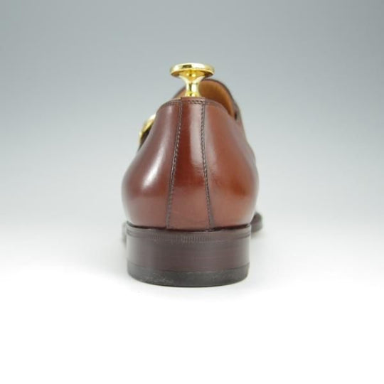 未使用★(伊)タニノクリスチー SIZE 6.5【デッドストック品★モンクストラップ/108471】カーフ/茶/メンズ/TANINO CRISCI★h509