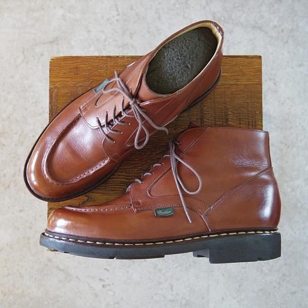 極上★パラブーツ SIZE 7【貴重★シャンボードのブーツタイプ/CHAMROUSSE/シャンルース】MARRON/マロン/Uチップ/茶/Paraboot★h512