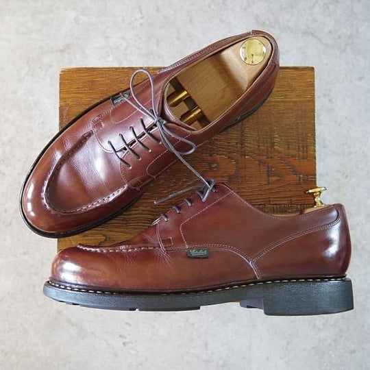 極上★パラブーツ SIZE 9【定価￥71,500-★シャンボード/CHAMBORD】マロン/MARRON/リスレザー/Uチップ/茶/TEXソール/Paraboot★h514