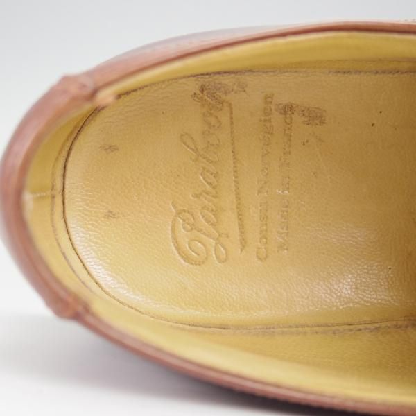 極上★パラブーツ SIZE 9【定価￥71,500-★シャンボード/CHAMBORD】マロン/MARRON/リスレザー/Uチップ/茶/TEXソール/Paraboot★h514