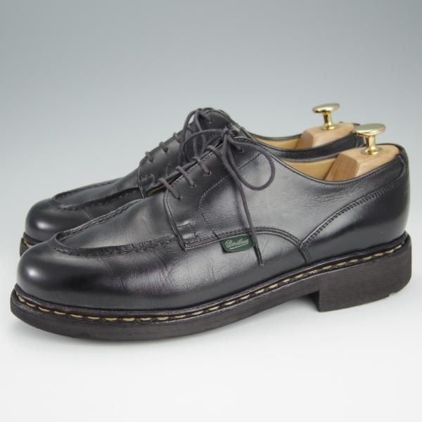 極上★パラブーツ SIZE 7.5【定価￥71,500-★シャンボード/CHAMBORD】TEXソール/リスレザー/NOIR/黒/Uチップ/メンズ/Paraboot★h515