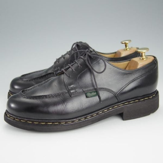 極上★パラブーツ SIZE 7.5【定価￥71,500-★シャンボード/CHAMBORD】TEXソール/リスレザー/NOIR/黒/Uチップ/メンズ/Paraboot★h515