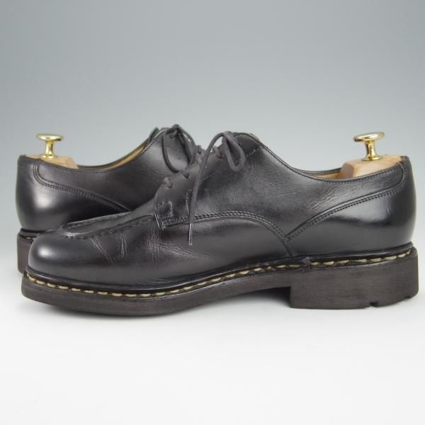 極上★パラブーツ SIZE 7.5【定価￥71,500-★シャンボード/CHAMBORD】TEXソール/リスレザー/NOIR/黒/Uチップ/メンズ/Paraboot★h515