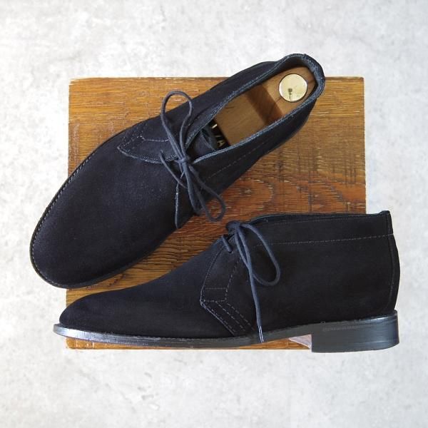 極上★トリッカーズ SIZE 8【貴重★KATO`AAA別注/チャッカブーツ】スエード/黒/メンズ/Tricker's★h517