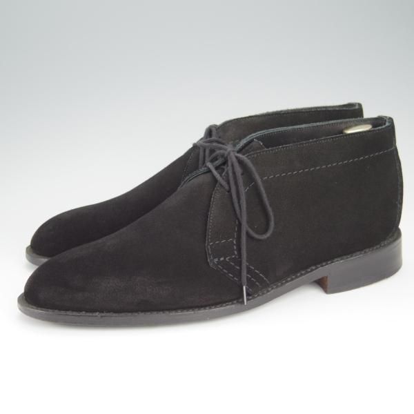 極上★トリッカーズ SIZE 8【貴重★KATO`AAA別注/チャッカブーツ】スエード/黒/メンズ/Tricker's★h517