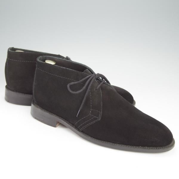 極上★トリッカーズ SIZE 8【貴重★KATO`AAA別注/チャッカブーツ】スエード/黒/メンズ/Tricker's★h517