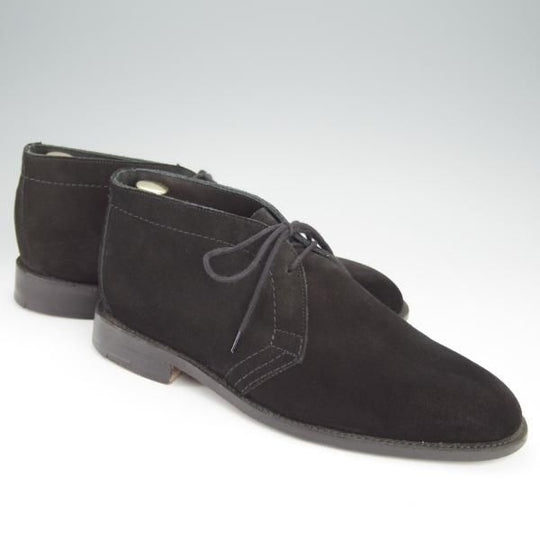 極上★トリッカーズ SIZE 8【貴重★KATO`AAA別注/チャッカブーツ】スエード/黒/メンズ/Tricker's★h517
