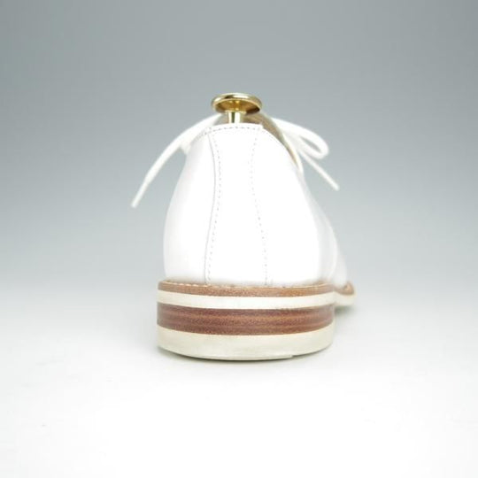 極美品★(英)SANDERS/サンダース SIZE 6.5【定価￥53,900-★Military Derby Shoe/コマンドソール】1680M/ストレートチップ/白★h519