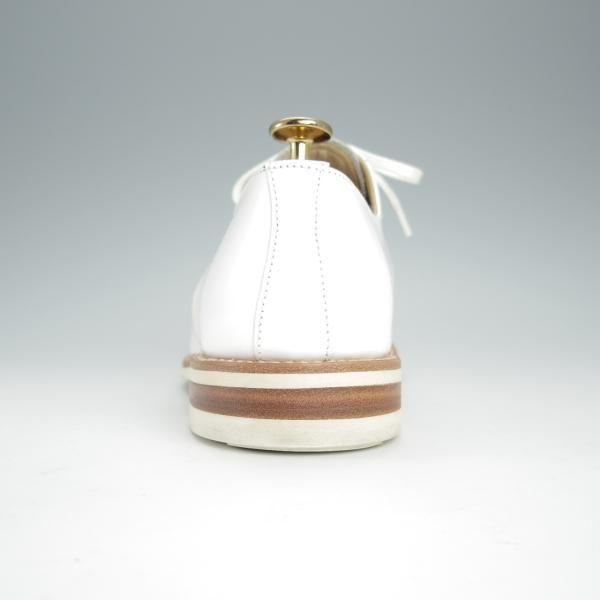 極美品★(英)SANDERS/サンダース SIZE 6.5【定価￥53,900-★Military Derby Shoe/コマンドソール】1680M/ストレートチップ/白★h519