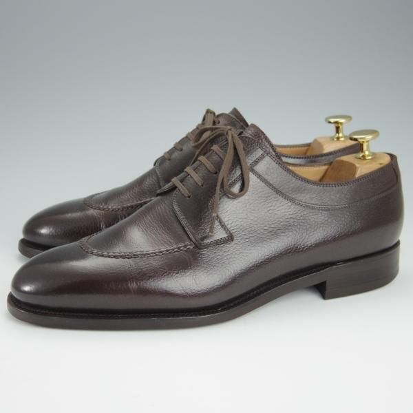 極上★(伊)ステファノベーメル SIZE 41.5【定価￥226,800-★Uチップ/濃茶】グレインレザー/メンズ/Stefano Bemer★h521