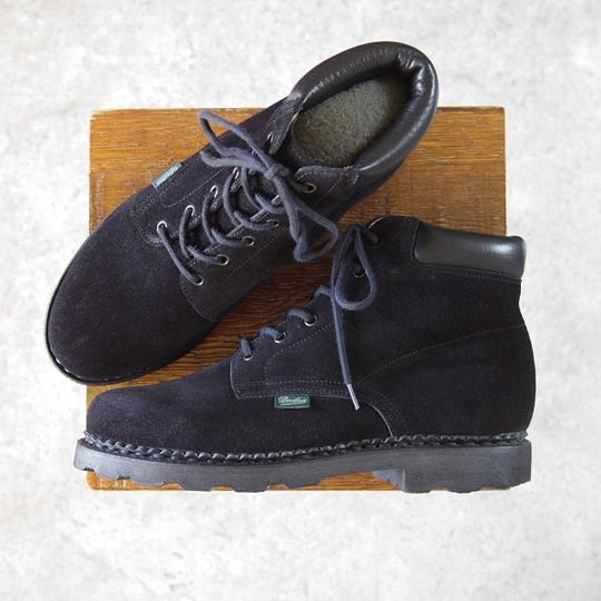 美品★パラブーツ SIZE 6.5【定価￥70,400-★(仏)ARPENTEUR別注/BERGERAC】ベルジュラック/NOIR/黒/スエード/メンズ/Paraboot★h522