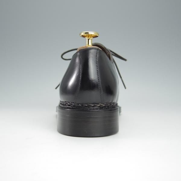 未使用★(スペイン製)MEERMIN/メルミン SIZE 7.5【ノルベジェーゼ製法★ホールカット/黒/20037】カーフ/メンズ★h523