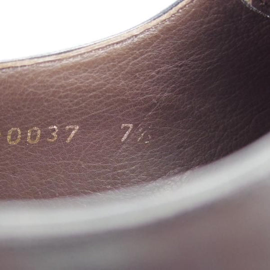 未使用★(スペイン製)MEERMIN/メルミン SIZE 7.5【ノルベジェーゼ製法★ホールカット/黒/20037】カーフ/メンズ★h523