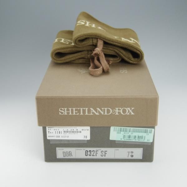 極上★シェットランドフォックス SIZE 7【定価￥68,200-★ブライトン/032F】ロングヴァンプ/フルブローグ/カーフ/濃茶/Shetlandfox★h524