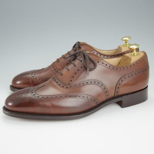未使用★チャーチ 85G/UK8.5【定価￥136,400-★チェットウィンド/CHETWYND】173ラスト/フルブローグ/カーフ/WALNUT/茶/Church's★h525