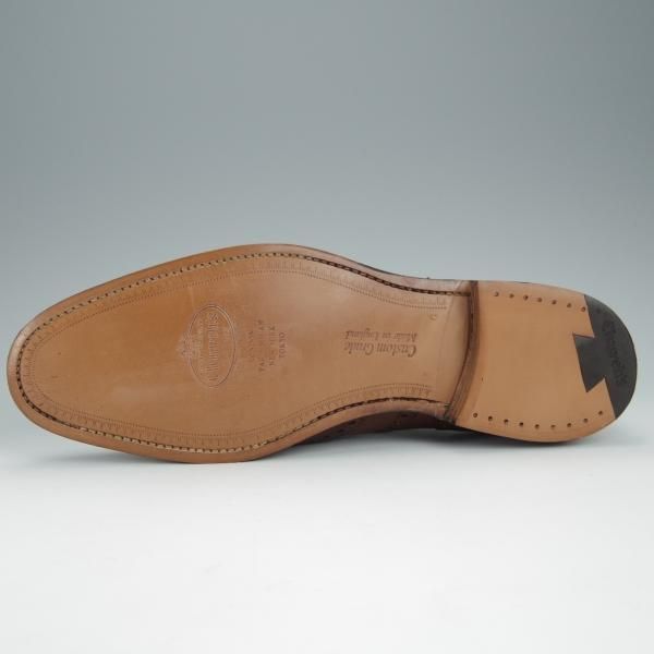 未使用★チャーチ 85G/UK8.5【定価￥136,400-★チェットウィンド/CHETWYND】173ラスト/フルブローグ/カーフ/WALNUT/茶/Church's★h525