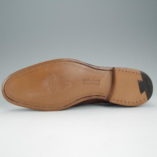 未使用★チャーチ 85G/UK8.5【定価￥136,400-★チェットウィンド/CHETWYND】173ラスト/フルブローグ/カーフ/WALNUT/茶/Church's★h525