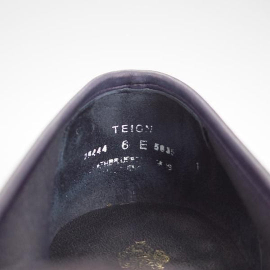 極美品★クロケット&ジョーンズ 6E【★コインローファー/TEIGN/341ラスト】スエード/紺/メンズ/Crockett&Jones★h526