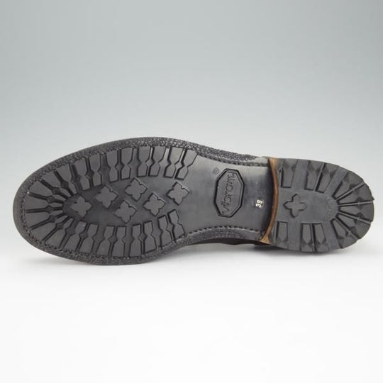 極美品★(伊)F.LLIジャコメッティ SIZE 39【★ハンドソーンウェルテッド製法/FG318】Uチップ/カーフ/濃茶×薄茶/Giacometti★h532