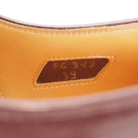 極美品★(伊)F.LLIジャコメッティ SIZE 39【★ハンドソーンウェルテッド製法/FG318】Uチップ/カーフ/濃茶×薄茶/Giacometti★h532