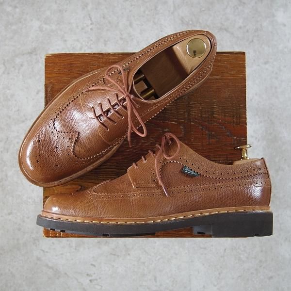 極美品★パラブーツ SIZE 7【貴重★キルト付き/ユナイテッドアローズ別注】Sevrier/ロングウイング/茶/UNITED ARROWS/Paraboot★h537