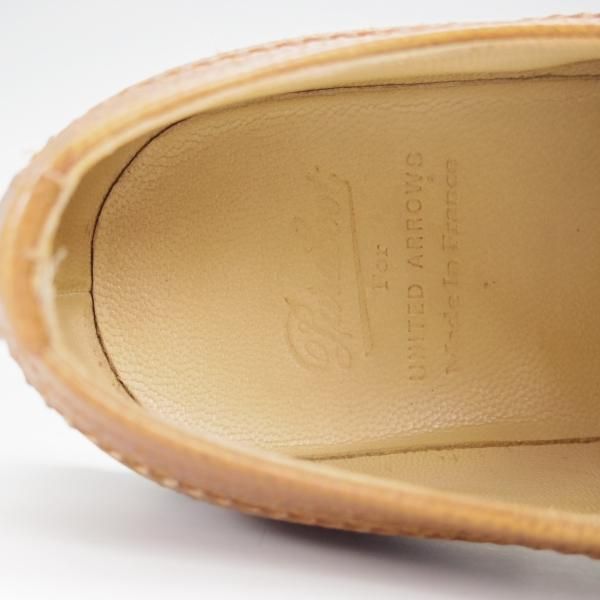 極美品★パラブーツ SIZE 7【貴重★キルト付き/ユナイテッドアローズ別注】Sevrier/ロングウイング/茶/UNITED ARROWS/Paraboot★h537