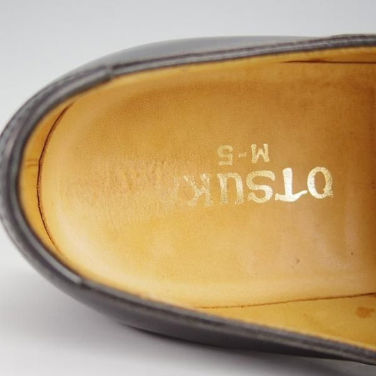 極美品★OTSUKA M-5/オーツカ 24.5EE【定価￥77,000-★完全受注生産品/M5-216】B-815ラスト/プレーントゥ/カーフ/黒/メンズ★h539