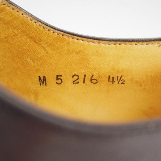 極美品★OTSUKA M-5/オーツカ 24.5EE【定価￥77,000-★完全受注生産品/M5-216】B-815ラスト/プレーントゥ/カーフ/黒/メンズ★h539