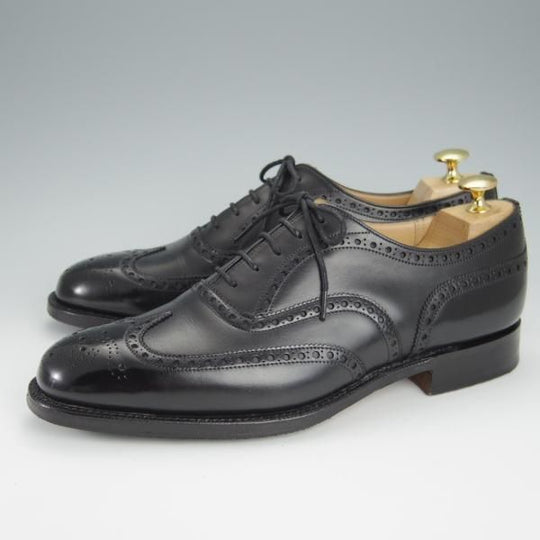 極美品★チャーチ 70F/UK7【定価￥136,400-★チェットウィンド/CHETWYND】173ラスト/フルブローグ/カーフ/黒/メンズ/Church's★h542