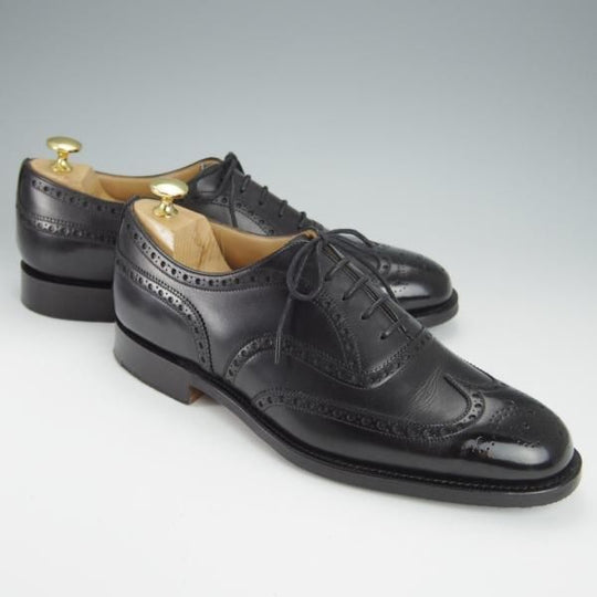 極美品★チャーチ 70F/UK7【定価￥136,400-★チェットウィンド/CHETWYND】173ラスト/フルブローグ/カーフ/黒/メンズ/Church's★h542