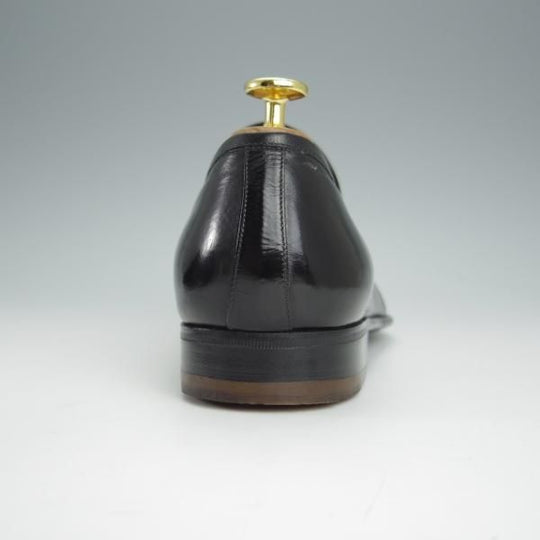 未使用★(伊)タニノクリスチー SIZE 7.5【デッドストック品★カンガルー革/SPAGNOLO/コインローファー】黒/メンズ/TANINO CRISCI★h551