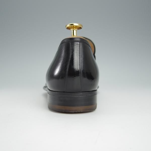 未使用★(伊)タニノクリスチー SIZE 7.5【デッドストック品★カンガルー革/SPAGNOLO/コインローファー】黒/メンズ/TANINO CRISCI★h551