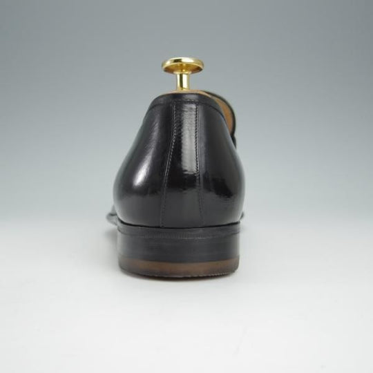 未使用★(伊)タニノクリスチー SIZE 7.5【デッドストック品★カンガルー革/SPAGNOLO/コインローファー】黒/メンズ/TANINO CRISCI★h551