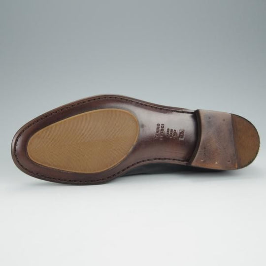 未使用★(伊)タニノクリスチー SIZE 7.5【デッドストック品★カンガルー革/SPAGNOLO/コインローファー】黒/メンズ/TANINO CRISCI★h551