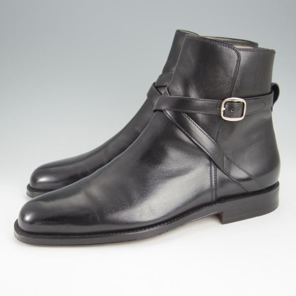 極美品★(伊)タニノクリスチー SIZE 6.5【定価￥210,000-★ブラックラピド製法/ジョッパーブーツ】FLASOTTO/黒/TANINO CRISCI★h552