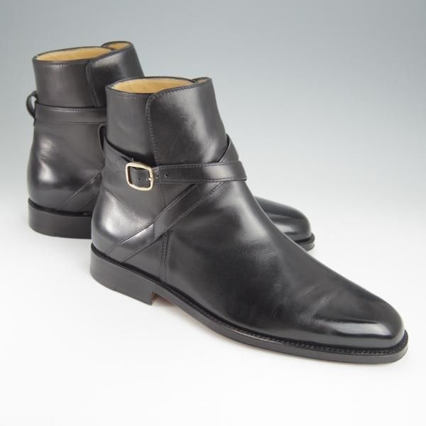 極美品★(伊)タニノクリスチー SIZE 6.5【定価￥210,000-★ブラックラピド製法/ジョッパーブーツ】FLASOTTO/黒/TANINO CRISCI★h552