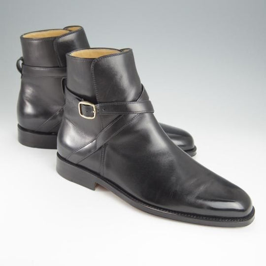 極美品★(伊)タニノクリスチー SIZE 6.5【定価￥210,000-★ブラックラピド製法/ジョッパーブーツ】FLASOTTO/黒/TANINO CRISCI★h552