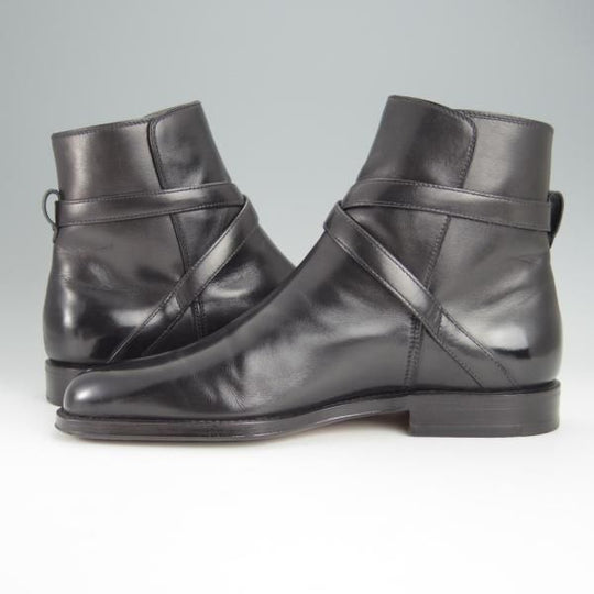 極美品★(伊)タニノクリスチー SIZE 6.5【定価￥210,000-★ブラックラピド製法/ジョッパーブーツ】FLASOTTO/黒/TANINO CRISCI★h552