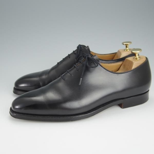 美品★クロケット&ジョーンズ 8E【★ホールカット/MAYFAIR】メイフェア/カーフ/黒/メンズ/Crockett&Jones★h554