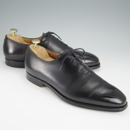 美品★クロケット&ジョーンズ 8E【★ホールカット/MAYFAIR】メイフェア/カーフ/黒/メンズ/Crockett&Jones★h554