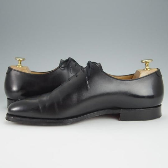 美品★クロケット&ジョーンズ 8E【★ホールカット/MAYFAIR】メイフェア/カーフ/黒/メンズ/Crockett&Jones★h554