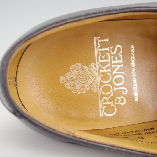 美品★クロケット&ジョーンズ 8E【★ホールカット/MAYFAIR】メイフェア/カーフ/黒/メンズ/Crockett&Jones★h554