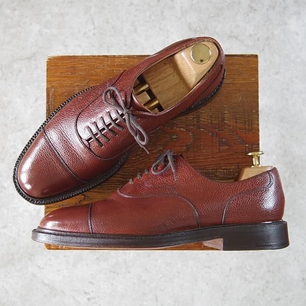 極上★チャーチ 70F/UK7【貴重★100ラスト/VALE】ストレートチップ/グレインレザー/茶/メンズ/Church's★h555