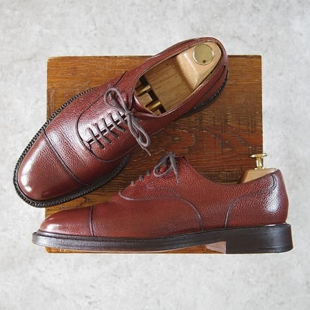 極上★チャーチ 70F/UK7【貴重★100ラスト/VALE】ストレートチップ/グレインレザー/茶/メンズ/Church's★h555