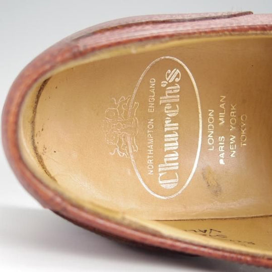 極上★チャーチ 70F/UK7【貴重★100ラスト/VALE】ストレートチップ/グレインレザー/茶/メンズ/Church's★h555