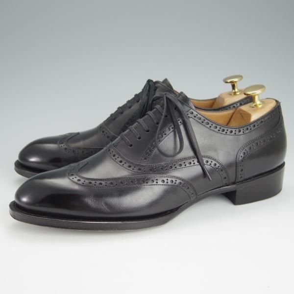 極上★シェットランドフォックス SIZE 6【定価￥70,400-★ケンジントン2/フルブローグ/012F】カーフ/黒/メンズ/Shetlandfox★h557